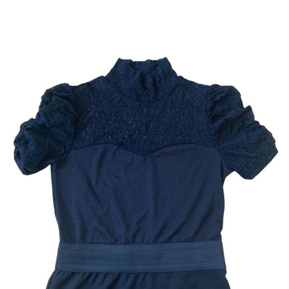 Black Fitted Seductions Dress Size Small - Picture 2 of 8